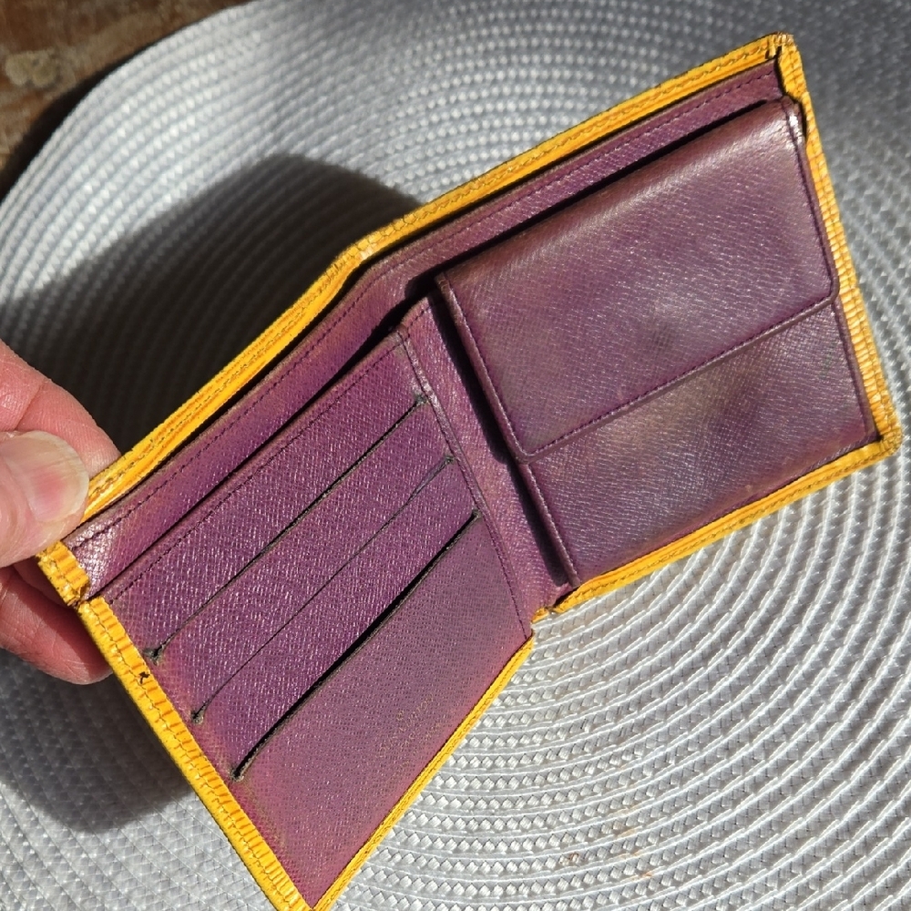 Louis Vuitton Yellow Leather Wallet - Picture 2 of 15